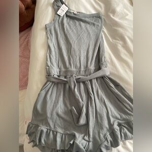 Ocean Drive Textured Gray Top